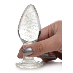 Booty Sparks Plug en verre phosphorescent GLOW L 9.5 x 4cm